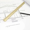 Alumicolor Aluminum Architect Solid Drafting Scale, 12IN, Gold