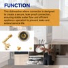 W10685193 Dishwasher 90 Degree Elbow Fittings 2-Pack Replacement