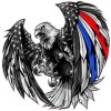American Thin Blue Red Line Law First Responders American flag