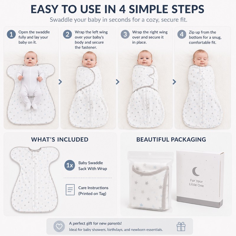 Baby Cotton Sleepwear Romper Soft Comfortable Infant Jumpsuit