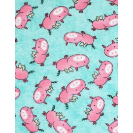 100% Cotton Flannel Fabric Sold by The Yard 1 Yard = 36 in. Length (When Pigs Fly)