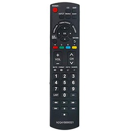 New N2QAYB000321 Replacement Remote Control fit for Panasonic Plasma TV TC-58PS14 TC-65PS14 TC-P42U1 TC-P46U1 TC-P50U1 TC58PS14 TC65PS14 TCP42U1 TCP46U1 TCP50U1