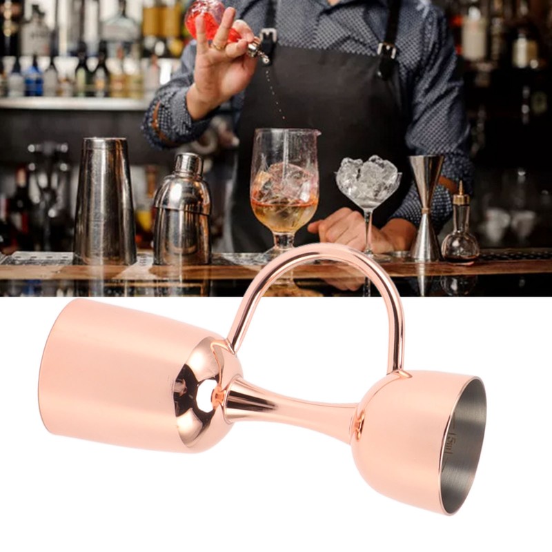 Double Sided Cocktail Bell Jigger Stainless Steel Dual End Wine