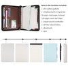 Wason Portfolio A5 Binder Journal with Zipper - Leather pu