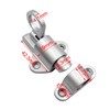 SyiXute 4 Pieces Automatic Locking Door Bolt, Spring Bolt Lock