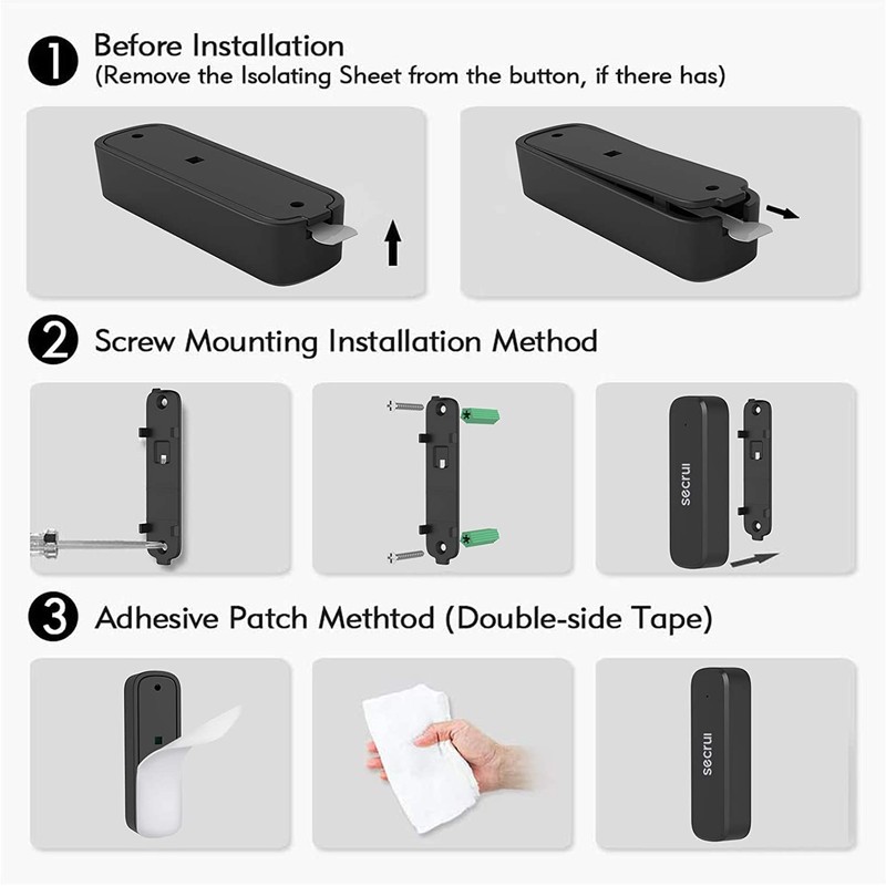 Wireless Door Open Sensor Alarm Chime, 400ft Operating Range 52