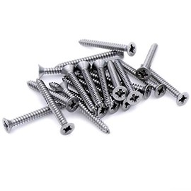 No.10 x 1.5 (4.8mm x 38mm) Pozi Countersunk Self-Tapping Screw - Stainless Steel (A2) (Pack of 20)