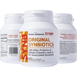 100Billion cfu Probiotic and 47 Fermented Plants Japanese Prebiotic in one. Digestive Health-Immune Support.