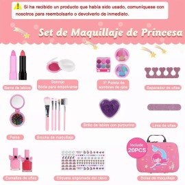 Lostrain Kit De Juguetes Maquillaje Niños Regalos Navidad Cumpleaños