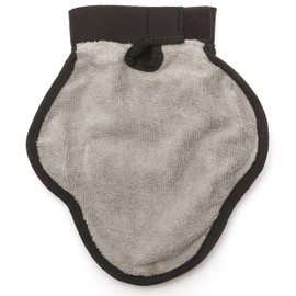 Totally Pooched Reversible Silicone Pet Grooming Glove for Gentle Massage, Bathing and Hair Removal, One Size, Grey