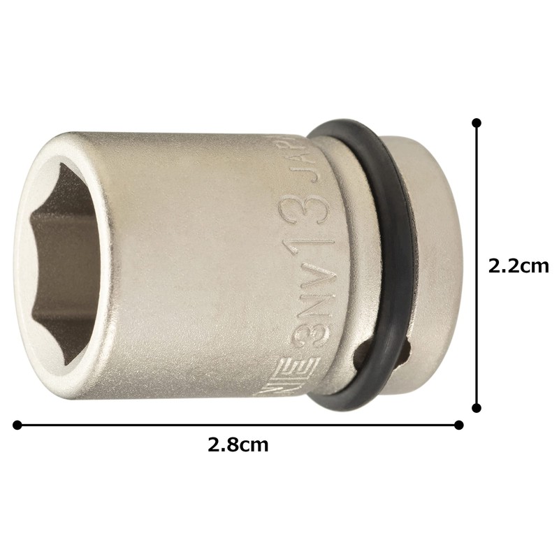 TONE Impact Socket 3NV-13 Insertion Angle 0.3 inch (9.5 mm)