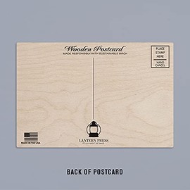 New Mexico, Route 66, Classic Car with Red Rocks (4x6 Birch Wood Postcards, 2-Pack Stationary, Rustic Home Wall Decor)