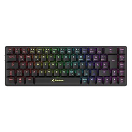 Sharkoon PureWriter W65 Black, RGB, 2.4 GHz Wireless Connection, Kailh Red