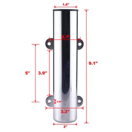 NovelBee 4pcs Fishing Rod Holders,Stainless Steel Boat Pole Holders with Weld Brackets,Side Mounted Transom Mounted Rod Holders for Kayak Marine