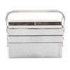 Metal Tool Box, Portable Folding Stainless Steel Storage Box 3