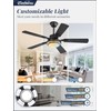 48 Inch Indoor Outdoor Large Ceiling Fans with Lights and