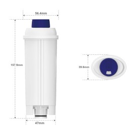 2-pack Coffee Machine Water Filters Replacement for Filter DLSC002,DeLonghi Water Filter with Activated Carbon Softener, Homegoo Water Filter Compatible with ECAM, Esam, ETAM, BCO, EC.