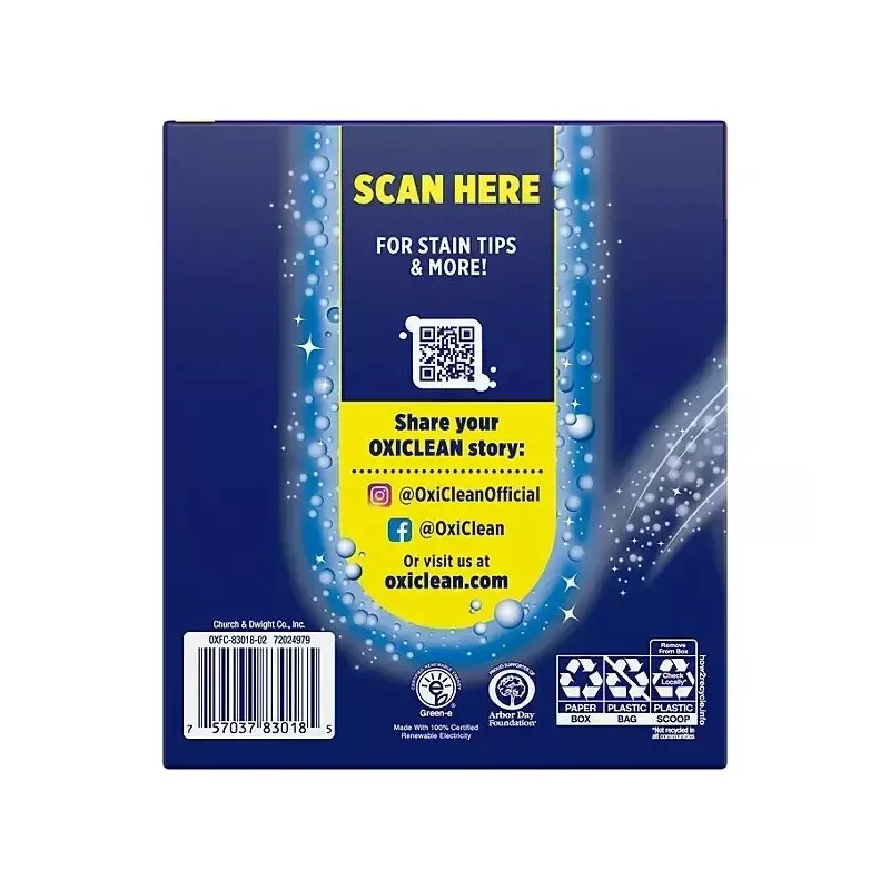Oxiclean Concentrated Max Efficiency Versatile Stain Remover Powder (8.08 Lbs.)