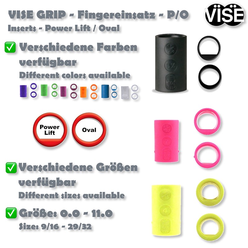 Vise Grip Finger Inserts P/O - Power Lift/Oval - Rubber