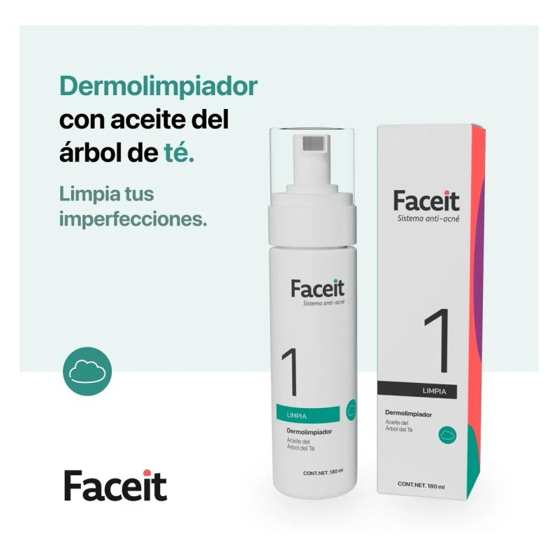 Jabon Espumoso Limpiador Facial Anti Acne Faceit 150 Ml
