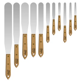 Albion Engineering Company 258-5S Classic Spatula, Stainless Steel, Hardwood Handle, 7/8" Wide Tip x 5" Long Blade