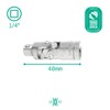 Universal Cardan Joint 1/4 inch Double Square Drive by WIESEMANN