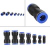 Straight Connector, AD 4/6/8/10/12/14/16 mm Air Hose, Pneumatic Straight Connector,