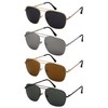Edge I-Wear Square Aviator Sunglasses Men Metal Square Sunglasses Double