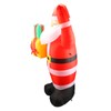 4.92ft Inflatable Outdoor Santa Decoration with Built in LEDs for