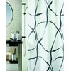 Spirella Ribbon Pearl Black Pearl Effect Textile Polyester Shower Curtain,