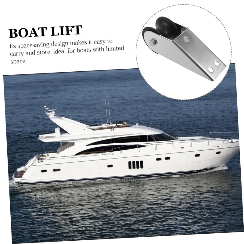 BESPORTBLE Boat Trailer Front Roller Stainless Steel Anchor Bracket Rope