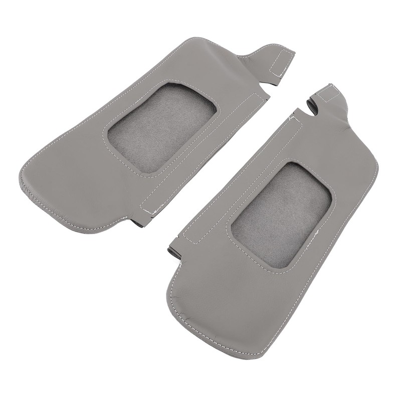 FILFEEL 2Pcs Car Sun Visor Cover, PU Leather Stylish Look