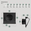 Vent Systems 4" Inch Air Supply Vent Cover with Rubber
