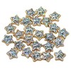 25pcs Iridescent Glitter Star Cabochons Flat Back – Resin Craft