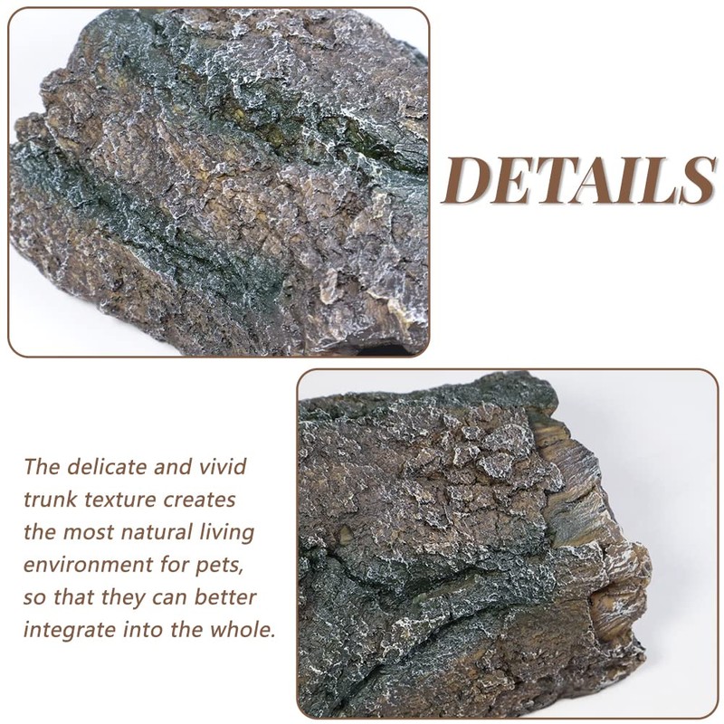 fazhongfa Reptile Hide Tree Trunk Lizard Snake Gecko Axolotl Spider