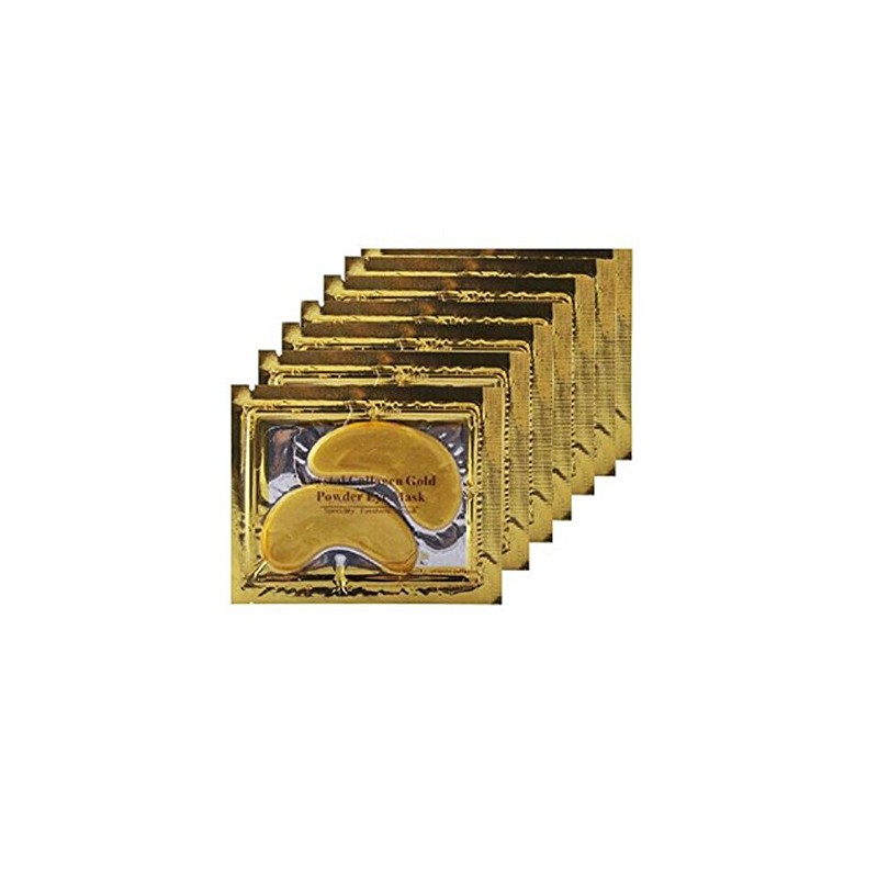 Boolavard® 10 Pairs of New Crystal Gold Dust Gel Collagen Eye