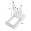Two Part Adjustable Clear Acrylic Plastic Display Stand Easel (set