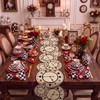 1 Pcs Wonderland Themed Tea Party Decoration, Black and Red