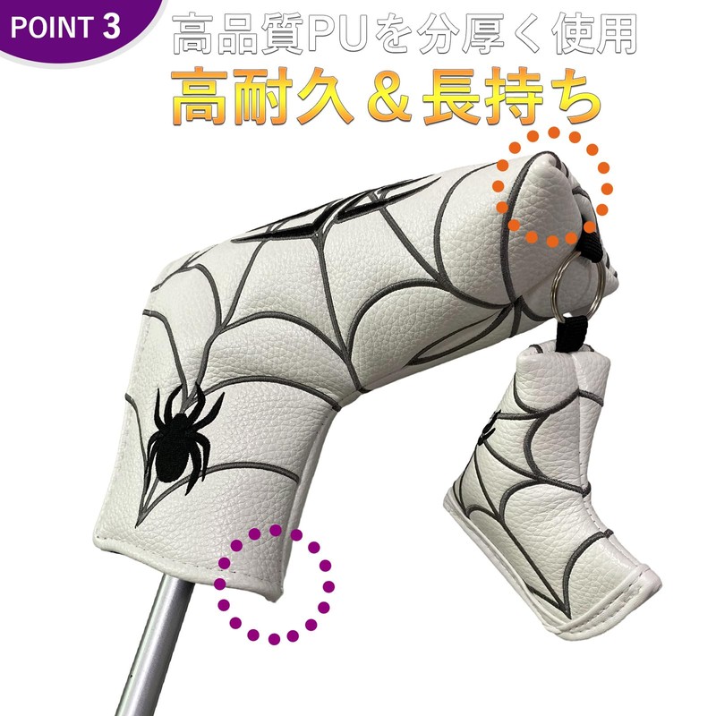 wakae Putter Cover Pin Type Spider Putter Cover Fits Scotty