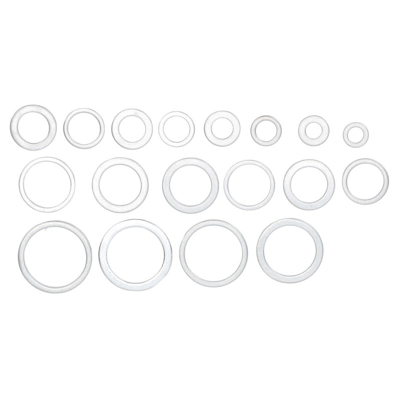 470Pcs Sealing Washer Aluminum Alloy Round Flat Washer Assortment Kit