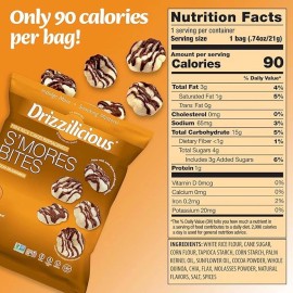 Drizzilicious Mini Rice Cakes Variety Pack - S'Mores, Cinnamon Swirl, Birthday