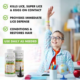Head Hunters Natural Lice Products Wipeout Extra Strength Head Lice Treatment for Kids and Adults - Non-Toxic, Natural Shampoo Kills Eggs and Lice for Effective Removal from Hair - 32 Fl Oz