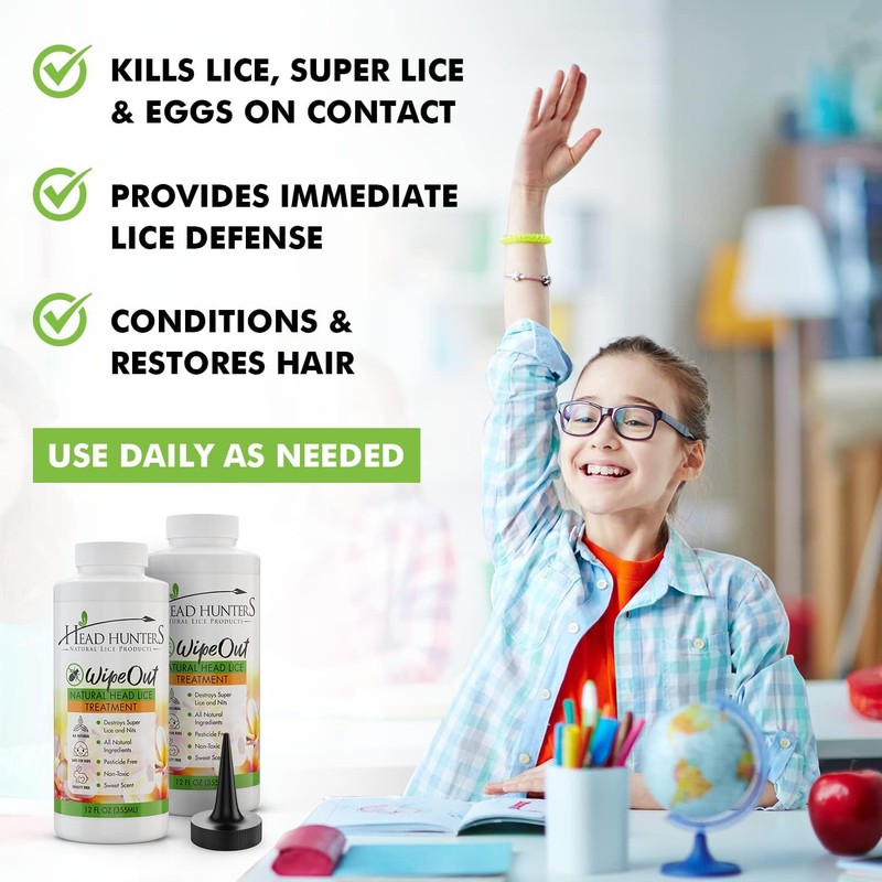 Head Hunters Natural Lice Products Wipeout Extra Strength Head Lice