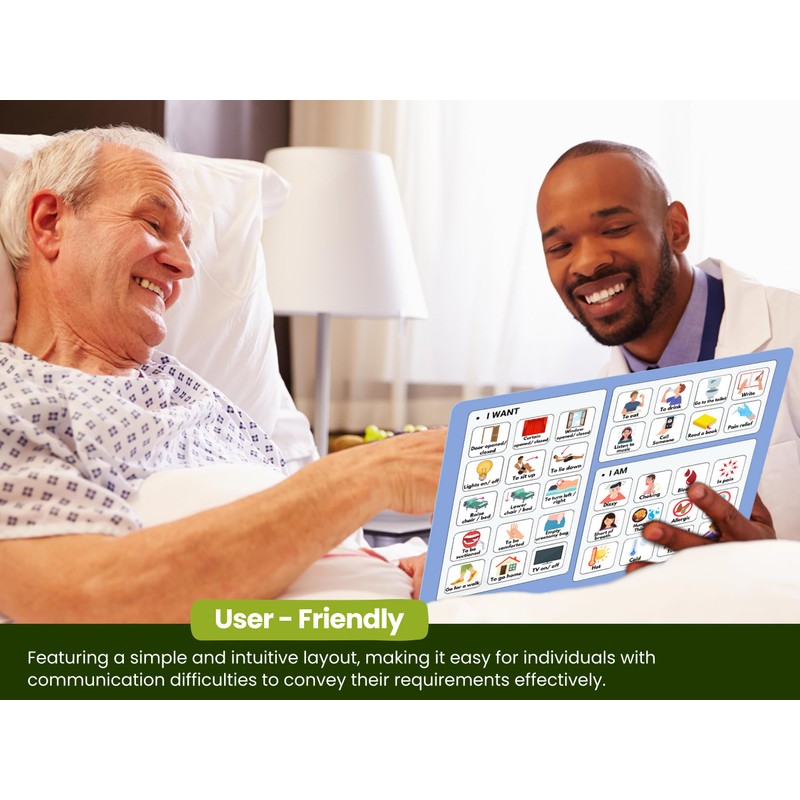 Communication Boards Set for Non verbal Adults Aphasia Stroke Patients,