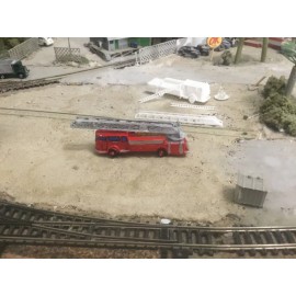 "Handmade" N Scale Fire Truck  Engine AMERICAN LAFRANCE 900 4 DOOR   REAR  LADDER  3d print