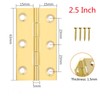 4 Pcs,Solid Brass Butt Hinge,High-end Brass Hinges Door Hinges,Folding Butt