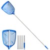 Poolvio Swimming Pool Leaf Skimmer Net, with 5 Sections Telescopic