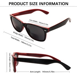 4 Pack Bifocal Reading Glasses Grey Lens Spring Hinge Outdoor Sunglasses Fashion Bifocal Sun Readers for Men Women (4 Mix C2, 2.50)