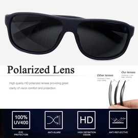 Square men polarized sunglasses UV protection driving lightweight retro classic sunglasses gray frame sun glasses