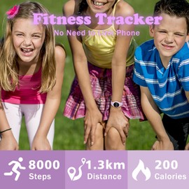 Kids Fitness Tracker Watch,Girls Digital Watch with Alarm/Stopwatch/Distance/Calories/Steps Counter, No App Activity Tracker Watches for Kids Teens Gift for Girls Boys